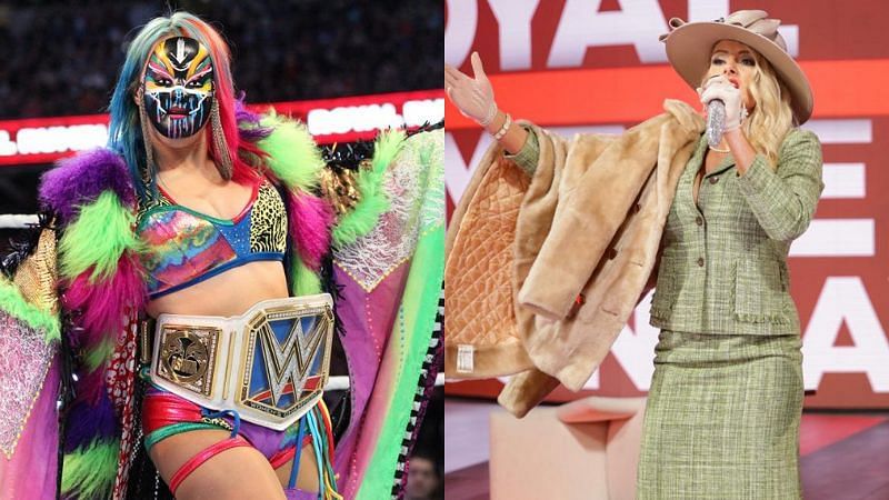 SmackDown Women's Champion Asuka and Lacey Evans.